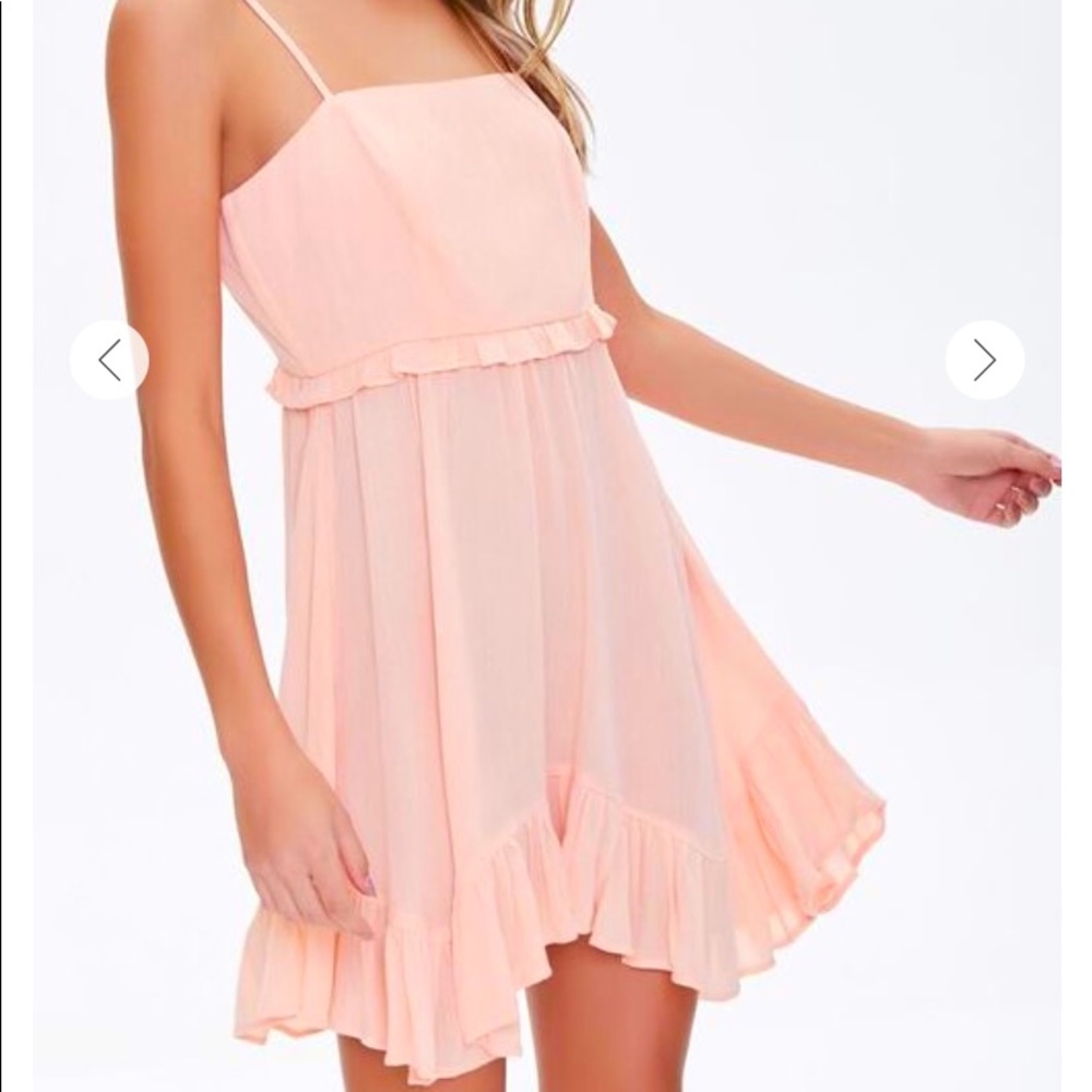 Coral/pink forever 21 dress size small.